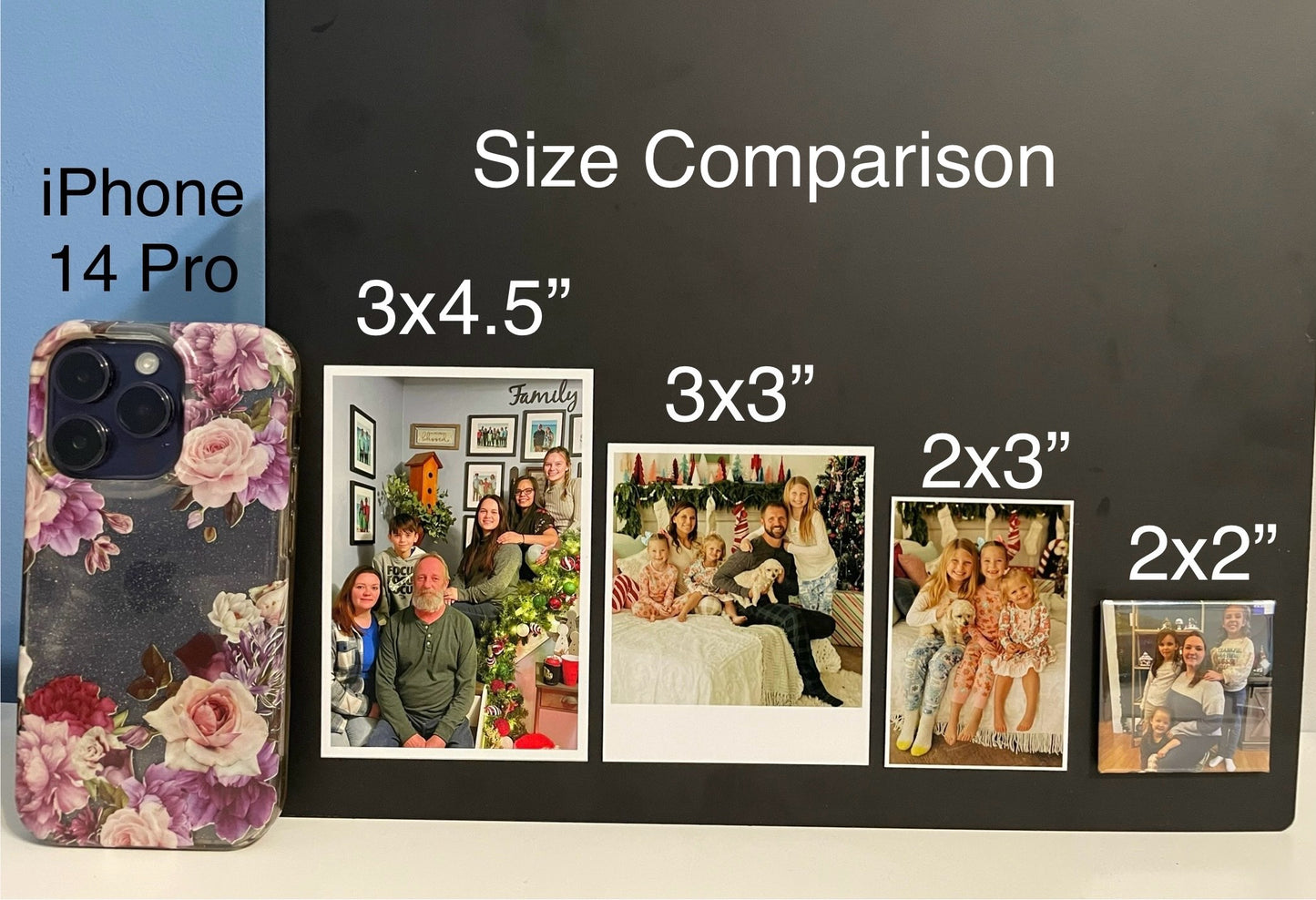 Set of 8 Flat Magnets 2x3”
